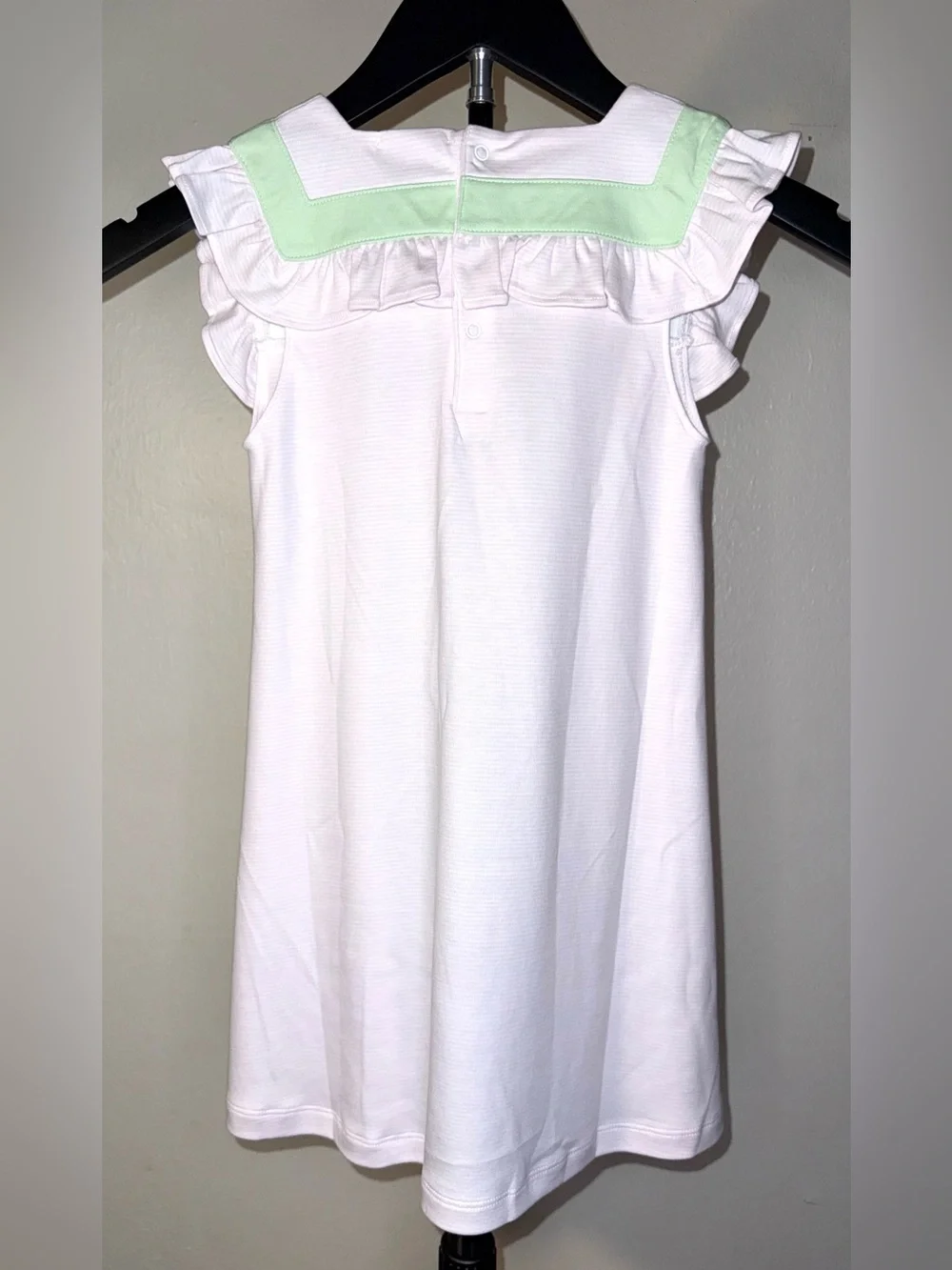 The Proper Peony Pink with Green Stripe Sleeveless Dress, size 5, NWT